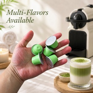 Cápsulas de Té Verde Matcha de Alta Calidad Compatibles con Cafeteras Keurig y Nespresso de Dosis Individual - Product Image 1
