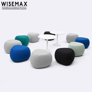 Meubles modernes 3 pièces, tissu bon marché, canapé de sol, pouf d'angle, tabouret pour chaussures, salon - Product Image 4