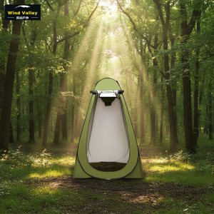 Carpa <span class=keywords><strong>de</strong></span> Ducha Impermeable para las Cuatro Estaciones Wind Valley, Toldo Emergente para Privacidad, Baño Portátil para Campamento, Cambiador para Campamento al Aire Libre - Product Image 2