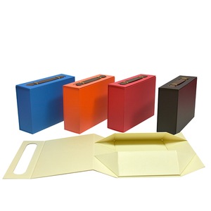 Factory Direct Luxury Magnetic Foldable Gift <b>Box</b> With Handle Custom Size & Full Color Printing Flat <b>Pack</b> Gift Packaging <b>Box</b> - Product Image 1