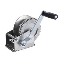 Treuil Portable 1600lbs, manuel, treuil, bateau, remorque, corde de treuil, zingué 4:1
