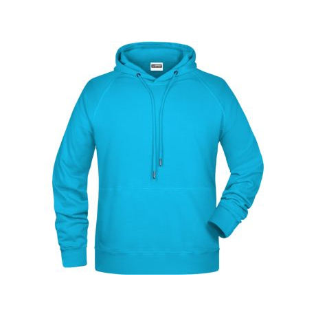 Men's 3D Embroidered Hoody Hooded Sweatshirt with Raglan Sleeves Anti-Wrinkle and Anti-Shrink Screen Printed Size XL-500 gsm