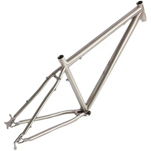 Trọng lượng nhẹ gr9 Titanium sỏi khung xe đạp với giá nhà máy - Product Image 3