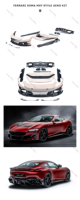 Couvre-phare avant en fibre de carbone sèche préimprégnée style MSY pour kit carrosserie Ferrari Roma Aerokit