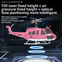 Hélicoptère de voltige UH-1 6 canaux sans ailerons à vol inversé, modèle d'avion télécommandé intelligent à essence, jouet RC avec batteries et chargeur