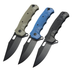 سكين جيب تكتيكي قابل للطي عالي الجودة بشفرة فولاذية 5cr13 ومقابض من ألياف النايلون، أداة للبقاء على قيد الحياة والتخييم والدفاع عن النفس - Product Image 2