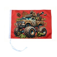 Nouvelles antennes universelles tout-terrain en forme de drapeau, 100% polyester, imperméables et résistantes aux UV, pour Polaris RZR Can-Am Maverick, pour les dunes de sable