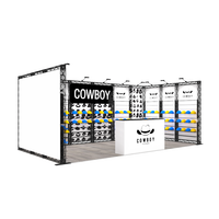 Rak Pameran Modular Portabel Bebas Alat 10x20, Sistem Truss, Booth Pameran Dagang