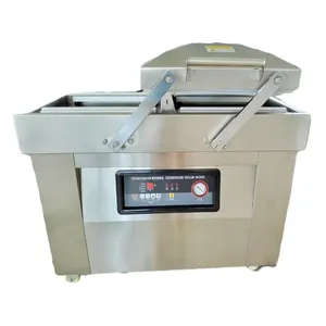 DZ-400 Factory Direct Supply Automatic Vegetable Rice Fish Double Chamber Vacuum Sealing Machine