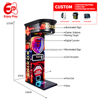 Máquina de juego de prueba de fuerza con gabinete metálico, simulador de boxeo, operada con monedas, de alta calidad para centros de entretenimiento, zonas recreativas y centros comerciales.