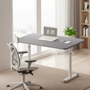 Table de jeu ALINUNU, plusieurs tailles au choix, bureau à levage manuel, bureau d'ordinateur de bureau à domicile, bureau d'apprentissage pour étudiants, bureau à levage - Product Image 2