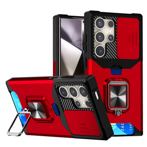 Fundas de teléfono con soporte de anillo de lujo <span class=keywords><strong>para</strong></span> Samsung <span class=keywords><strong>Galaxy</strong></span> S25 S24 S23 S22 <span class=keywords><strong>S21</strong></span> <span class=keywords><strong>Ultra</strong></span> Shock Metal Camera Protection Back <span class=keywords><strong>Cover</strong></span> - Product Image 1