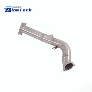 ท่อลงสแตนเลส T304 คุณภาพสูง FlowTech พร้อมผิวขัดเงาสำหรับ Audi A4 A5 Q5 2.0T – ติดตั้งแบบยึดโดยตรง - Product Image 2