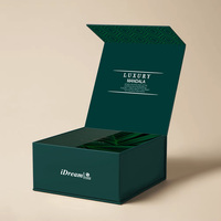 Boîte cadeau pour arbre de Noël, recyclable, réutilisable, avec poignée, doublure en éponge imperméable, fermeture magnétique rigide, écologique, design personnalisé