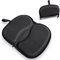 Coussin de siège pliable pour le voyage, coussin en gel alvéolé avec poignée zippée, coussin de siège portable en gel de silicone pour voitures