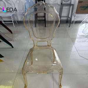LEDA Vente en gros de meubles de mariage d'hôtel transparents en cristal Chaises de mariage en acrylique pour princesse - Product Image 2