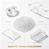 Granulés de PC transparents de qualité optique, pastilles de polycarbonate pour lentilles LED et applications optiques
