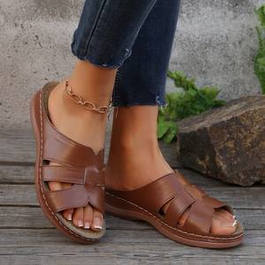 Sandales <span class=keywords><strong>compensées</strong></span> QF1 pour femmes, été 2025, nouvelles pantoufles grandes tailles 231 231 - Product Image 3