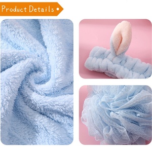 Vente en gros 3 en 1 coffret cadeau pour le bain serviette absorbante bandeau <span class=keywords><strong>boule</strong></span> de bain avec boîte-cadeau fournitures de bain coffret cadeau pour <span class=keywords><strong>la</strong></span> vie noble - Product Image 3