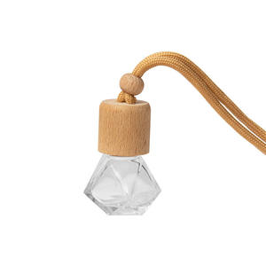 Diffuseur d'air pour voiture en verre 6ML 8ML avec couvercle en bois et bâtonnets diffuseurs - Product Image 4