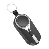 Chargeur sans fil 2 en 1 Chargeur portable Mini chargeur d'urgence Porte-clés Banque d'alimentation Porte-clés pour Iphone pour Iwatch