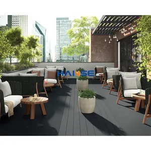 High end durable 3D surface embossing outdoor wpc wood plastic composite flooring wpc decking prices
