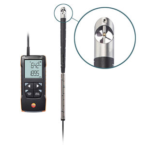 Anémomètre numérique Testo 416 0563 0416 avec connexion à application et sonde télescopique de 0,63 pouce, plage 0,6-7874, 3 piles AA - Product Image 1