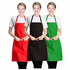Delantal con Correa para el Cuello de Color Sólido con Logotipo Personalizado para Cocina, Restaurante y Regalos Promocionales - Product Image 2