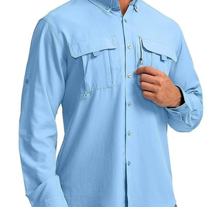 Camisa de Pesca para <span class=keywords><strong>Hombre</strong></span> de Venta Directa, Manga Larga, Alta Transpirabilidad, Camisa de Trabajo para Exteriores OEM - Product Image 6