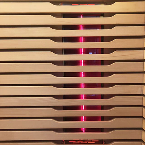 Sauna infrarouge de haute qualité en cèdre canadien pour 2 personnes, faible EMF, avec panneau - Product Image 4
