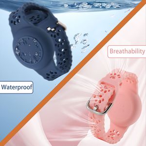 Bonita correa de silicona impermeable para <span class=keywords><strong>Apple</strong></span> <span class=keywords><strong>Airtag</strong></span>, soporte de pulsera de silicona para niños, pulsera infantil para <span class=keywords><strong>Airtag</strong></span> Tracker, accesorios - Product Image 5