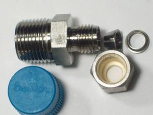 ข้อต่อสแตนเลส Swagelok, ท่อขนาด 1/4" OD X 3/8" MNPT, SS-400-1-6 มือสอง - Product Image 4