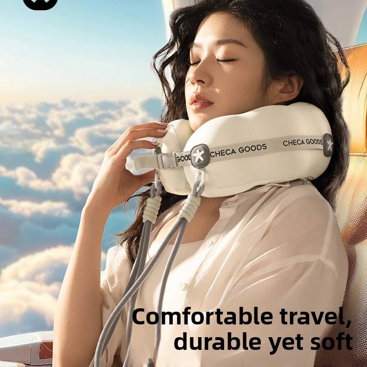 U-shaped Memory Foam Travel Neck Pillow Portable Airplane Sleeping ...
