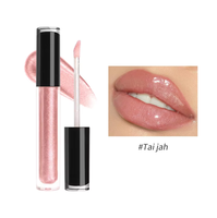 Gloss à lèvres transparent scintillant longue tenue, hautement pigmenté, waterproof, végétalien, hydratant, avec logo personnalisé, vente en gros sous marque privée