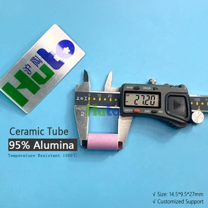 Huto ท่อฉนวนเซรามิกอลูมินาผลิต95% โรงงานทนอุณหภูมิสูง14.5*9.5*27มม - Product Image 5