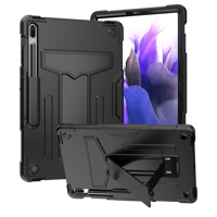 Funda protectora de silicona para tableta de 3 capas a prueba de golpes con soporte en forma de T para Samsung Galaxy Tab S7 FE 12,4 pulgadas 2022