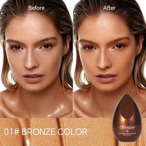 Contour Bronzer Impermeable Ajuste de larga duración Tono de piel Contorno facial Resalte líquido - Product Image 2