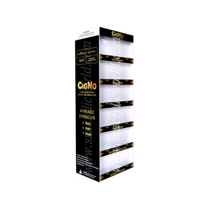 Exhibidor de Bolsas de Nicotina GIGNO, Estante Vertical de Plástico de 5 Niveles, Estilo Moderno Independiente - Product Image 1