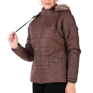 Chaqueta cálida de invierno a la moda para mujer, diseño personalizado impreso en lona transpirable, nueva moda para exteriores con logotipo personalizado - Product Image 3