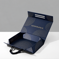 Boîte cadeau pliable personnalisée Lionwrapack avec fermeture magnétique, boîte d'emballage en papier artisanal, boîte pour chaussures et vêtements