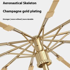 Paraguas de protección solar de vinilo completamente automático clásico de 10 huesos para hombres y mujeres 70% protección solar Logotipo de impresión de negocios personalizado - Product Image 2