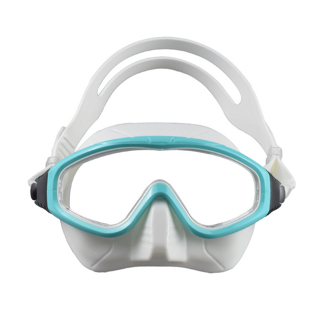 Free Diving Mask with Nose Cover Anti-Fog Waterproof Snorkeling Mask for Men Women Child HD Optical Lens Swimming Goggles
