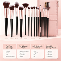 Ensemble de pinceaux de maquillage de haute qualité, logo personnalisé, ensemble de pinceaux cosmétiques de luxe, poils doux vegan, outils de beauté en gros