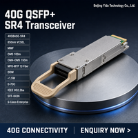 Modul Transceiver Optik Ciscos QSFP-40G-SR4-S 850nm MMF Multimode MPO12 150m OM4 VCSEL DDM untuk Pusat Data dengan Garansi 1 Tahun