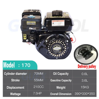 Moteur à essence à quatre temps pulvérisateur agricole 7.5hp karting moteur Nettoyeur haute pression moteur petite puissance acc
