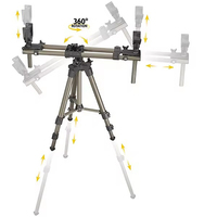 Support de Présentation Réglable pour la Chasse et le Tir, en Métal, Tube Carré, Finition Pulvérisée, OEM ODM