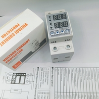 CNLonQcom Relais de protection contre les sous-tensions monophasé AC 12~230V, réglable 40/63/80A, avec affichage LED, 50/60Hz, pour PC