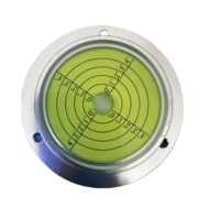 Niveau à bulle en métal REALMAX, pas cher, niveau à disque, niveau à bulle rond en métal, 70x50x15 80x62x15 100x75x20mm, bride avec trou