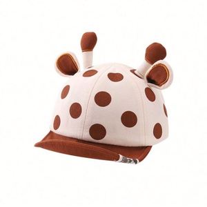 Casquette de baseball en coton souple pour bébé, 5 panneaux, avec imprimé animal de dessin animé, logo personnalisé, utilisable en quatre saisons, en tissu toile - Product Image 3