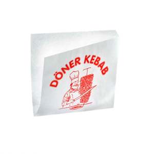 Bolsa de Papel para Envasado de Alimentos con Logotipo Personalizado, Ecológica, de Doble Cara, Resistente a la Grasa, para Kebab, Sándwich, Hamburguesa, Pan y Galletas - Product Image 5